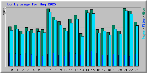 Hourly usage for May 2025