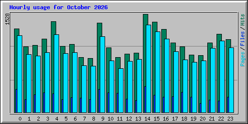 Hourly usage for October 2026